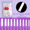 Uñas para Manicura Transfronterizas 500 Piezas Uñas Postizas Transparentes Bolsa de Arco Alto Parches para Uñas Tipo Tubería de Agua Venta Directa de Fábrica