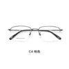 Armazón de Gafas Ópticas Sven Versátil de Medio Aro para Hombre de Aleación con Patillas de Alta Elasticidad, Antideformación, Se Puede Equipar con Grado de Presbicia Venta Directa