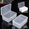 Caja de plástico para bastoncillos de algodón caja cosmética de PP rejilla simple doble caja de embalaje para bastoncillos de algodón de lápiz labial caja de almacenamiento para desmaquillante