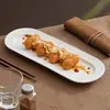 Plato Largo para Pan de Hotel de Alta Gama Plato para Sushi Plato Especial para Restaurante Plato para Comida Occidental Plato de Concepto Artístico Plato para Platos Fríos