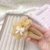 Presilha de Cabelo de Pelúcia Desenho Animado para Meninas, Presilha Grande BB para Estudantes, Presilha Fofa para Franja Lateral, Doce Acessório de Cabelo