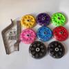 Rueda auxiliar para bicicleta infantil de Amazon, universal, de 14, 16 y 20 pulgadas, con cinco orificios y flash lateral.