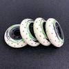Patines de Ruedas Goma PU Ruedas 85A-90A Alta Elasticidad Resistente al Desgaste Freno Rueda Plana Flor Ruedas Accesorios para Patines Ruedas para Patines de Ruedas