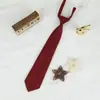 Jk Estilo Japonês Cor Sólida Sem Gravata Gravata Borboleta Masculina Colarinho de Canto Plano Feminino Combina Com Tudo Uniforme Escolar Estilo Casal