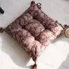 Almofada Simples e de Alta Qualidade para Cadeira, Almofada Grossa para Assento de Sala de Estar de Luxo Leve, Almofada para Cadeira com Estampa Vintage de Plantas e Flores