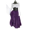 2019wish Nuevo Vestido de Fiesta de Manga Larga Europeo y Americano para Mujer Vestido Renacentista Medieval