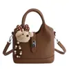 Bolso Pequeño Retro Color Marrón Maillard para Mujer 2026 Nueva Moda Versátil Bolso Cruzado Bolso de Mano para Viajes al Trabajo Bolso Cubo