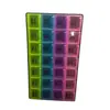 Caja para subenvasado de medicamentos de uso múltiple caja de medicamentos para la mañana, mediodía y noche dos filas tres filas cuatro filas 14 compartimentos 21 compartimentos 28 compartimentos caja de medicamentos RS-6516