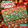 Adesivos de Presente de Natal Papai Noel Boneco de Neve Adesivos Cartoon Adesivos de Recompensa para Crianças Decoração de Festa de Feriado