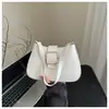 Bolsa de Ombro Texturizada Casual Versátil de Alta Qualidade para Mulheres, Nova Tendência 2023, Bolsa Transversal Simples Estilo Coreano