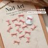 Explosivo Mini Arte de Uñas Lazo Joyería Mixto Tamaño Grande pequeño Sencillo Blanco y Negro Resina Usar Armadura Accesorios Venta al por Mayor