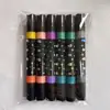 Marcador de Brillo de Dos Colores de Doble Punta Pluma de Acuarela de Punta Suave para Cuadernos Especial Pincel de Brillo para Niños No Tóxico y Lavable