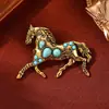 Uma Variedade de Novos Broches de Cavalo do Zodíaco da Série de Ano Novo Transfronteiriça, Acessórios Metálicos de Luxo de Alta Qualidade Mais Vendidos