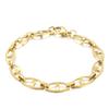 Rueda de Cartas Moda Europea y Americana Estilo Ins Acero Inoxidable 304 Cadena de Caracteres Japoneses Pulsera Simple Estilo Metal para Mujer