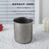 Vaso de Agua de Doble Capa de Acero Inoxidable 304, Taza de Café Hotelera Gris Nieve, Vaso para Restaurante con Tapa, Vaso Recto, Taza Antiescaldado
