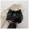 Hilo de bordar estilo coreano bolso de cadena de moda simple bolso de mujer 2024 Invierno nuevo rombo bandolera mensajero para ir al trabajo