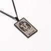 Collar de las Doce Constelaciones Europeo y Americano Transfronterizo Logo Colgante Militar Retro Hombre Tarot Acero Inoxidable Tarot
