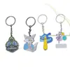 Liga de Zinco Desenho Animado Metal Chaveiro Fofo Anime Pingente de Acrílico Moda Pequeno Presente Chaveiro Personalização