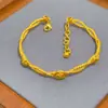 Nuevo Pulsera Trenzada de Rosa de Imitación Oro Diseño Nicho Pulsera Temperamento Simple Joyería Femenina Fabricante Mayorista