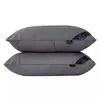 Almohada de Terciopelo de Plumas Lavable Núcleo de Almohada de Hotel Viene con Funda de Almohada Par de Almohadas Protección de la Columna Cervical Núcleo de Almohada para el Hogar