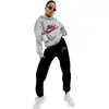 Conjunto de Sudadera con Capucha para Chicas y Mujeres Estilo Callejero Europeo y Americano Conjunto de Dos Piezas Casual Suéter Ropa Deportiva para Exteriores