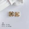 Acessórios de joias DIY atacado Nova Moda cobre banhado incrustado zircão requintado material de joias de unha oca acessórios