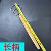 Batidora manual de acero inoxidable para harina con mango de madera maciza, batidor de masa de doble aro