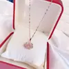 Colar Inteligente de Aço Titânio Feminino Coração Batendo Cheio de Diamante Frasco de Perfume Luxo Leve Design Simples de Nicho Coroa Corrente de Clavícula