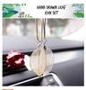 Colgante de coche de aleación con forma de hoja, colgante para interior de coche, colgante para espejo retrovisor, colgante para mujer, joyería para coche, colgante para coche.