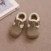 Zapatos de Algodón Birkenstock para Niños 2026 Nuevos de Invierno para Niñas con Plus de Terciopelo Cálidos Zapatos de Algodón para Niños Mocasines de Bebé con Plus de Terciopelo