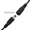 Cable de Extensión de 2m Cable de Alimentación CC 0.75 Cuadrado Grueso Enchufe Macho a Hembra Cable de Alimentación Macho a Macho Enchufe CC 5.5*2.1