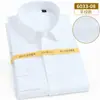 Camisa de manga larga para hombre de otoño engordante aumento ropa formal de negocios mono profesional camisa blanca de manga larga talla para hombre gordo pulgada
