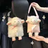 Caja de Pañuelos de Coche de Dibujos Animados Bolsa Colgante de Pañuelos para Coche de Oveja Linda Caja de Pañuelos Colgante para Coche Muñeco de Peluche