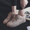 2018 nuevos zapatos de algodón de invierno para mujer, zapatos de lona de terciopelo de estilo coreano para estudiantes, zapatos de algodón de otoño, zapatos de tabla suaves para niña a la moda