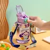 Tiktok boquilla de succión para niños correa conveniente hervidor de pequeña capacidad jardín de infantes estudiante de escuela primaria dibujos animados plástico resistente a caídas vaso de agua