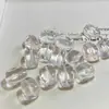 Cuentas Sueltas de Cristal Natural Frijoles de Gelatina de Cristal Blanco Cuentas Espaciadoras Accesorios para Joyería DIY Cuentas con Forma Especial Accesorios Venta Directa de Fábrica