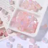 Acrílico de 10 mm color mágico cuadrado sirena Ji brillo fino con cuentas DIY cadena para teléfono móvil pulsera material de cuentas sueltas joyería