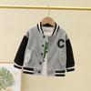 Casaco de terno de beisebol para meninos primavera e outono 2022 Novas roupas infantis de outono Moda Bonito Moda Roupas de primavera Fried Street Top