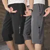 Shorts Masculino de Verão para Uso Externo Respirável Secagem Rápida Esportivo Casual Tendência Calça Cropped Versátil Tamanho Grande