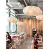 Lámpara de nube candelabro lámpara decorativa ropa indumentaria sala de exposiciones de arcade parque infantil nubes candelabro de nube tienda comercial