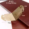Antigüedad China Latón Puro Protectores de Esquina de Barra Recta Caja de Joyería Gabinete de Madera de Alcanfor Soportes de Esquina Decorativos de Cobre Protectores de Esquina Flores de Esquina