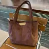 Bolso de alta gama para mujer, estilo nuevo transfronterizo, casual, para ir al trabajo, color liso, bandolera, bolso de mano de pana versátil y moderno