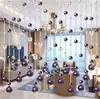 Cortina de Cuentas de Cristal Anti-Enredo Cortina de Puerta Divisor Sala de Estar Dormitorio Vestíbulo Decoración Hecha a Mano con Cuentas DIY Paquete de Material de Cuentas Sueltas