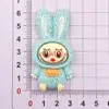 Muñeca de Conejo con Orejas de Carta Grande Pegamento Cremoso Accesorios de Resina DIY Funda para Teléfono Móvil Pasador Llavero Colgante Material Venta al por Mayor