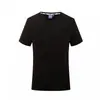 Camiseta de hombre de manga corta, alta elasticidad, seda de hielo, hecha a medida, color liso simple, estilo coreano, moderna, cuello redondo, venta directa de fábrica