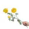 Flores de lirio artificiales, arreglos florales artificiales, ramos, decoraciones para sala de estar y mesa de comedor, adornos florales, peonías, arreglos florales de alta gama