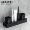 Juego de Lavabo para Baño Taza para Enjuague Bucal Familiar Taza para Cepillo de Dientes Patrón de Mármol para Pareja Suministros de Baño Simples de Lujo Ligero