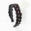 Diadema de Peluca Trenzada Espiga para Mujer, Diadema Trenzada de Borde Ancho, Diadema Integrada con Pasador, Accesorio para el Cabello Trenzado, Nuevo Estilo Otoño e Invierno 2025