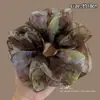 Gomita para el pelo suave y dulce para mujer, scrunchie de malla estilo coreano, liga para coleta baja y moño, accesorio para el cabello de alta gama