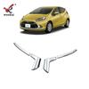 Adecuado para Toyota 21 AQUA espejo retrovisor modificado moldura galvanizada MXP espejo retrovisor especial pegatinas de tira brillante anticolisión